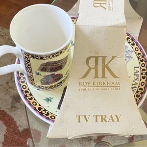 Roy Kirkham English Fine Bone China Mug and Tray Set!Accepting Offers/Deals!